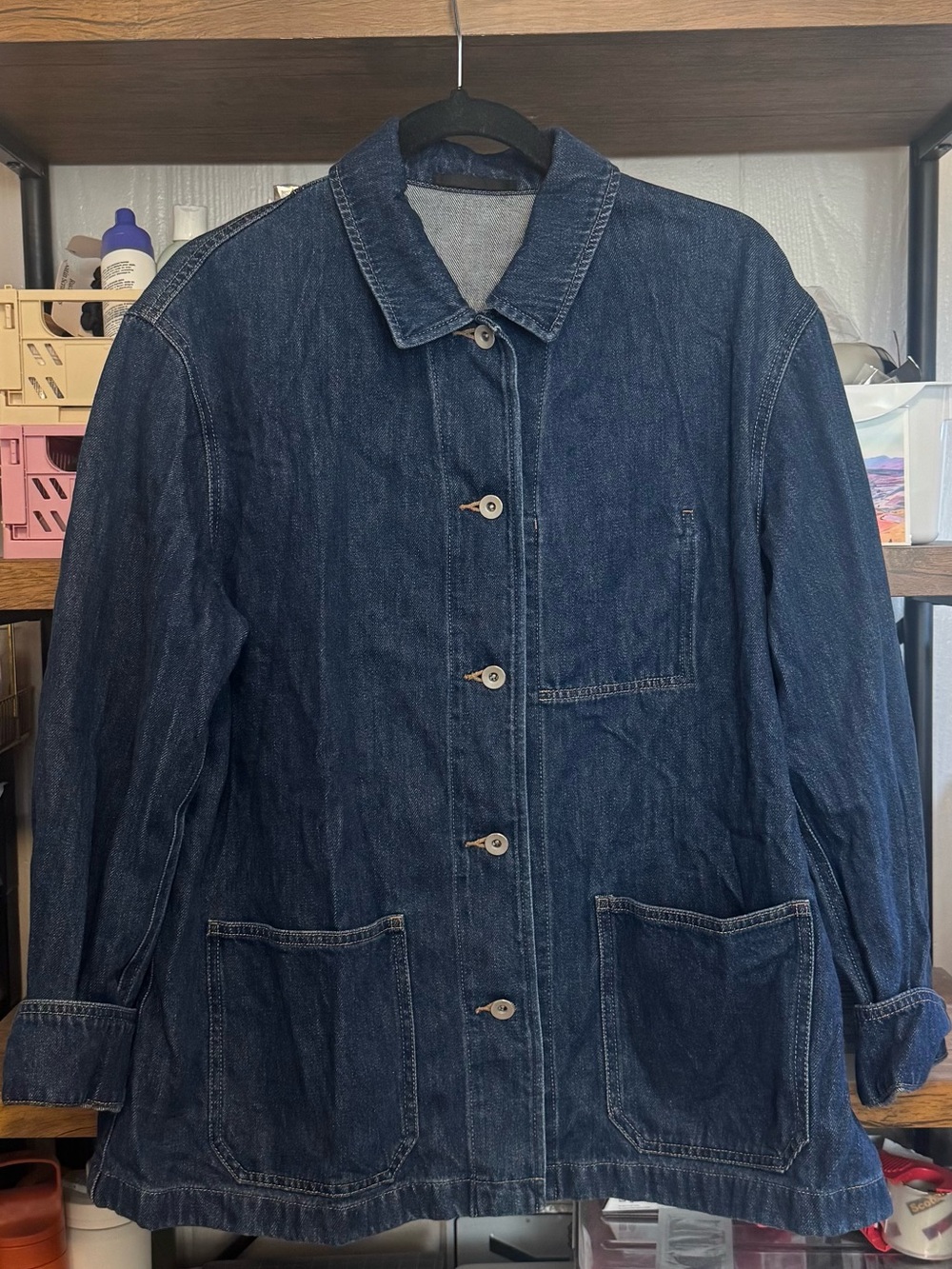 Uniqlo Dark Blue Denim Chore Jacket